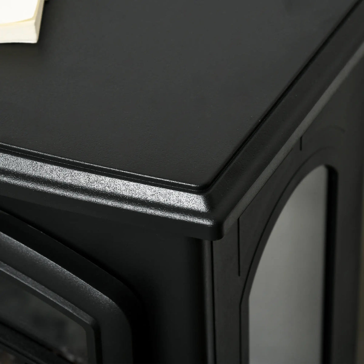 Electric fireplace insert for TV stands and entertainment centers.
