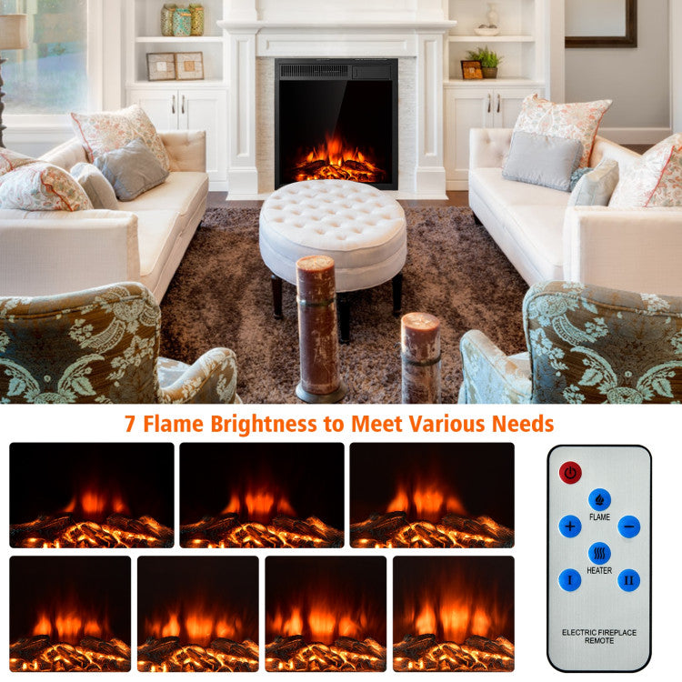 Freestanding Electric Fireplace 22.5 Inch Elegant Design