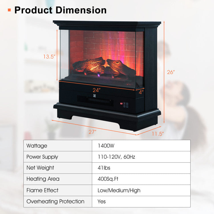 freestanding-electric-fireplace-with-adjustable-flame