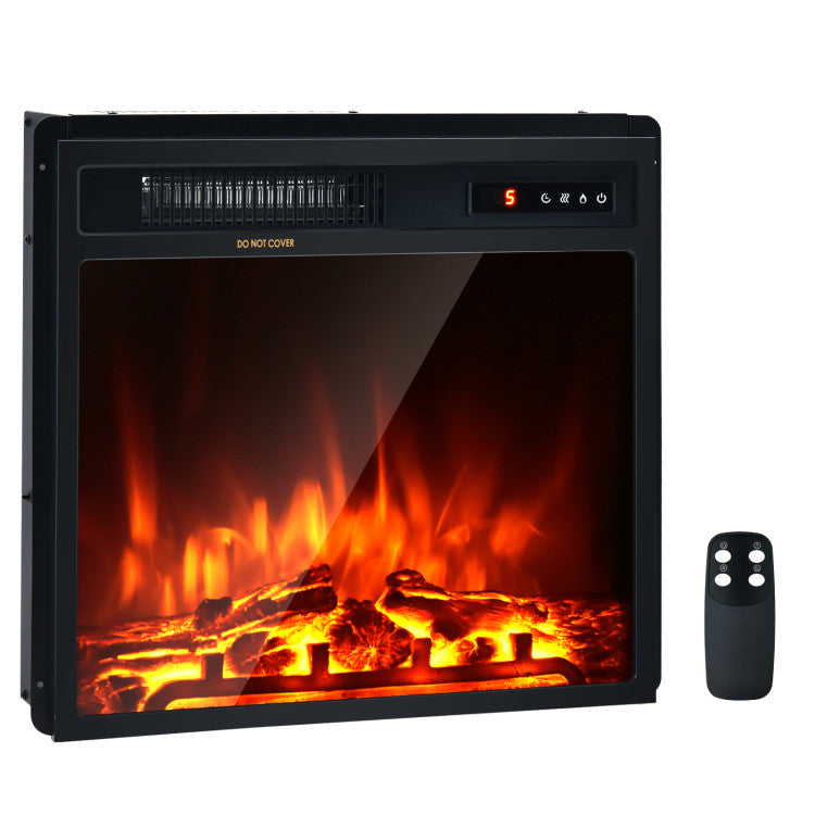 Freestanding Electric Fireplace with Realistic Flame