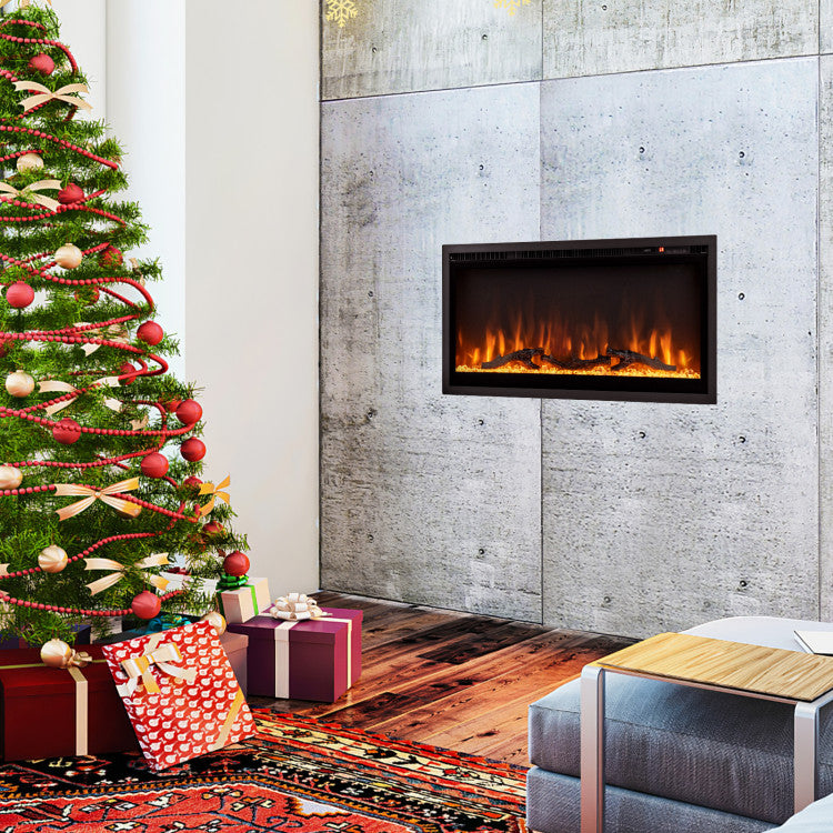 Freestanding Electric Fireplace with Stand Feet