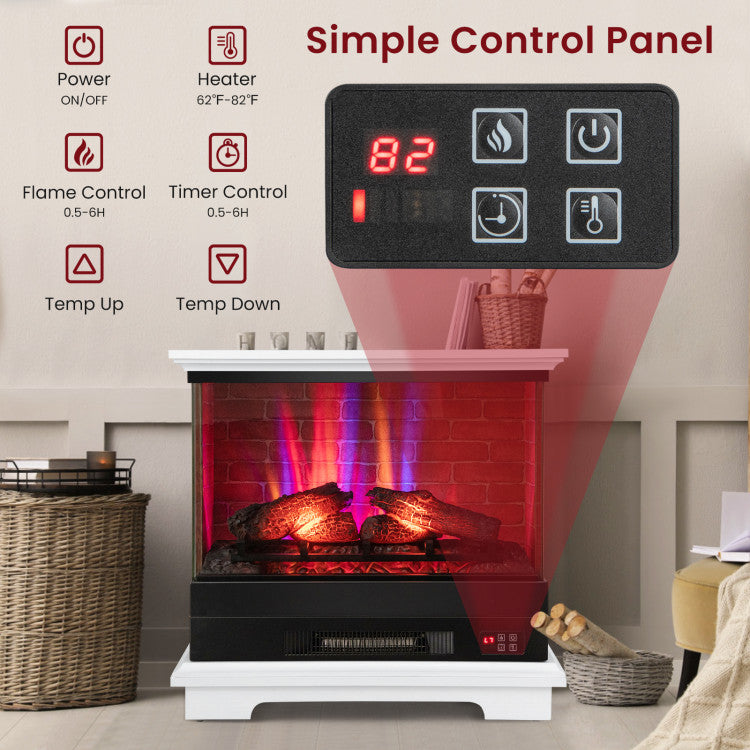 27 Inch Freestanding Electric Heater for Bedroom