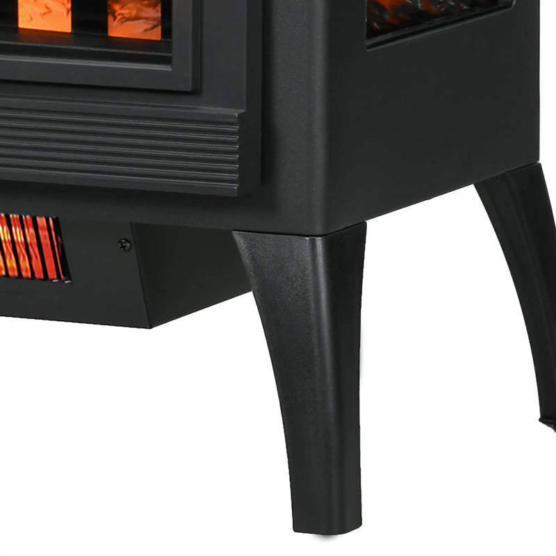 Modern freestanding electric fireplace for stylish indoor heating