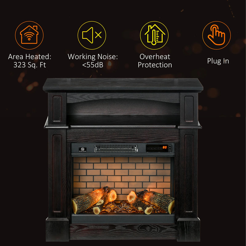 Stylish Freestanding Fireplace for Living Room