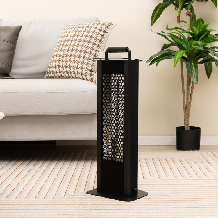 Freestanding infrared heater with fast carbon fiber heating