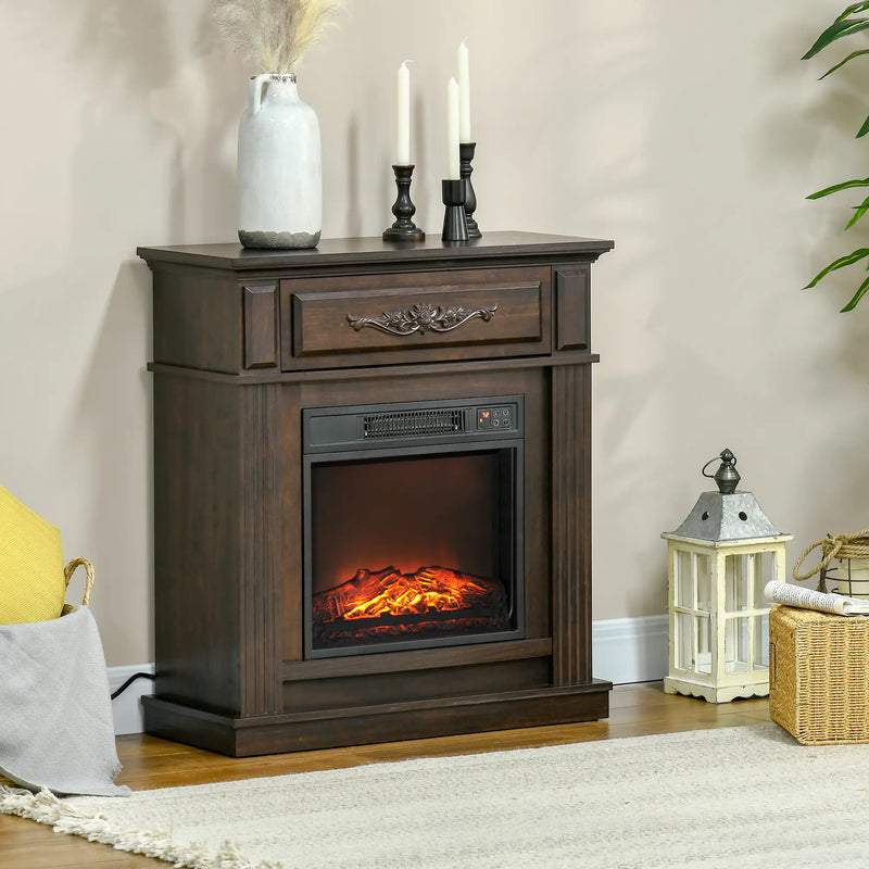 Freestanding Fireplace TV Stand for 40-inch TVs