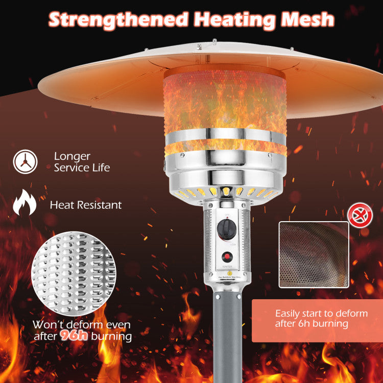 Aluminum reflector enhancing heat direction