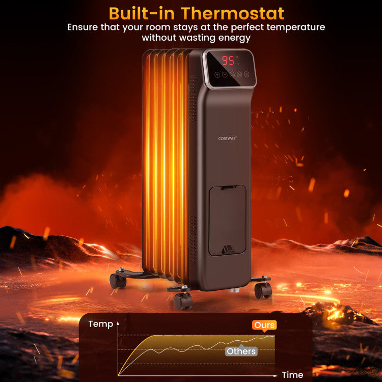 Bedroom Heater with Screen-Off Function for Nighttime
