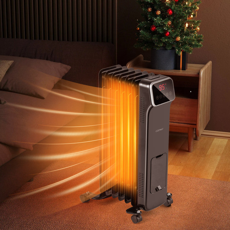 Oil Filled Heater Blending into Modern Living Room Décor