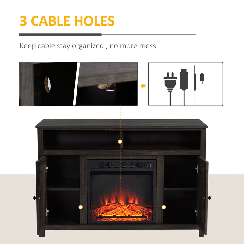 1400W Electric Fireplace Insert with Heater