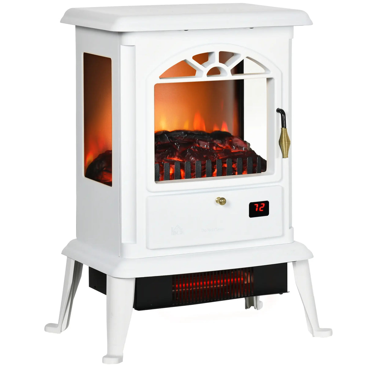 HOMCOM 23" Electric Fireplace Stove with Infrared Heater