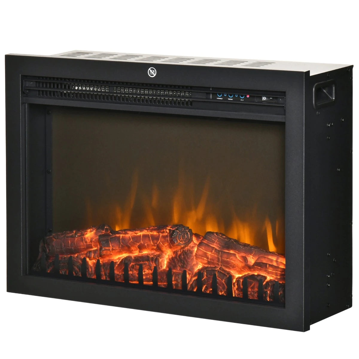 24" Electric Fireplace with Adjustable Flame Brightness