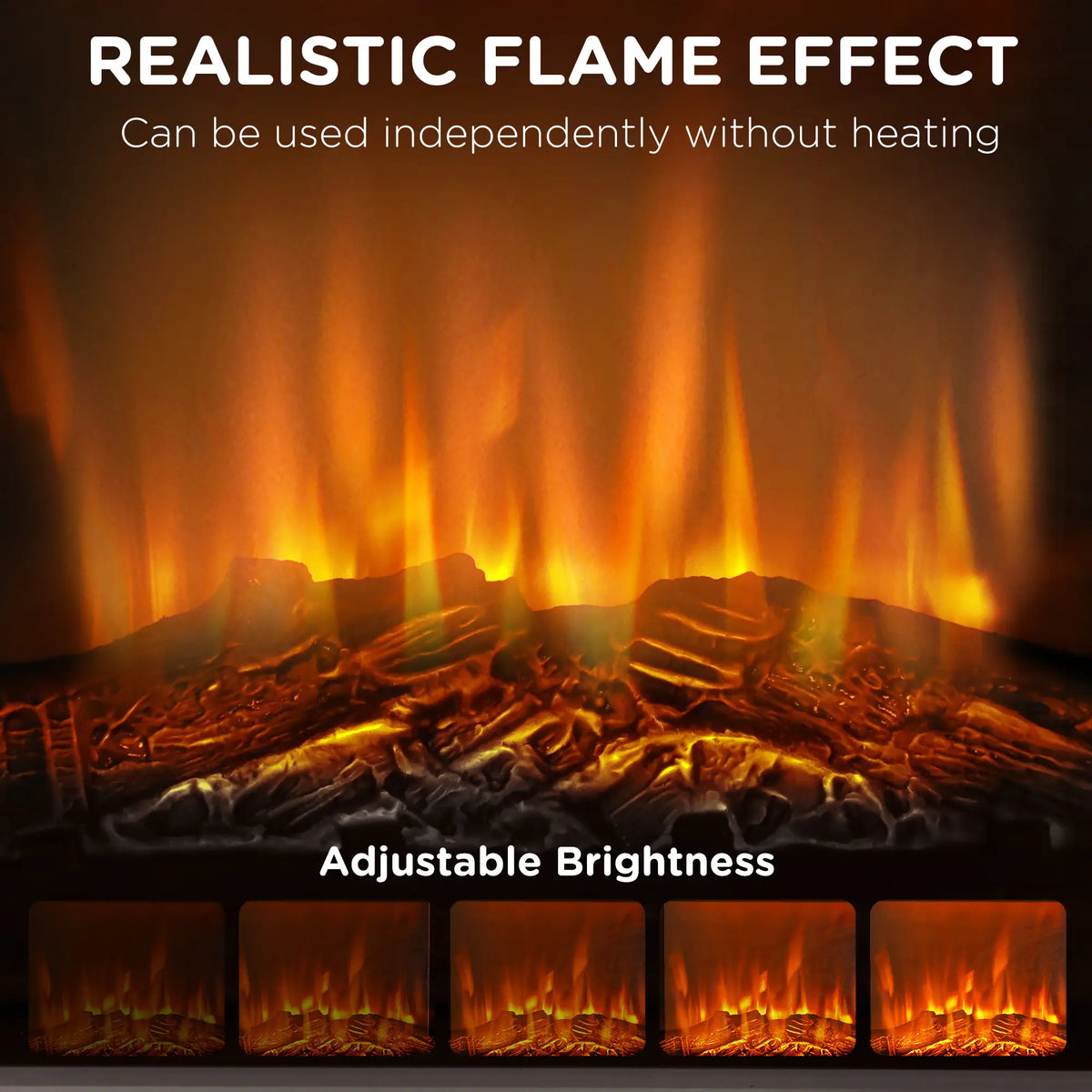 HOMCOM CSA Certified Safe Electric Fireplace