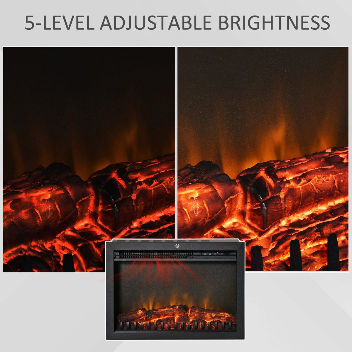 Stylish Electric Fireplace Insert for Living Rooms