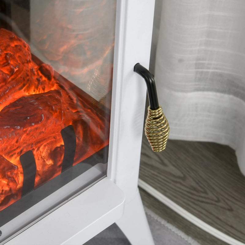 Portable and Compact HOMCOM Electric Fireplace Heater