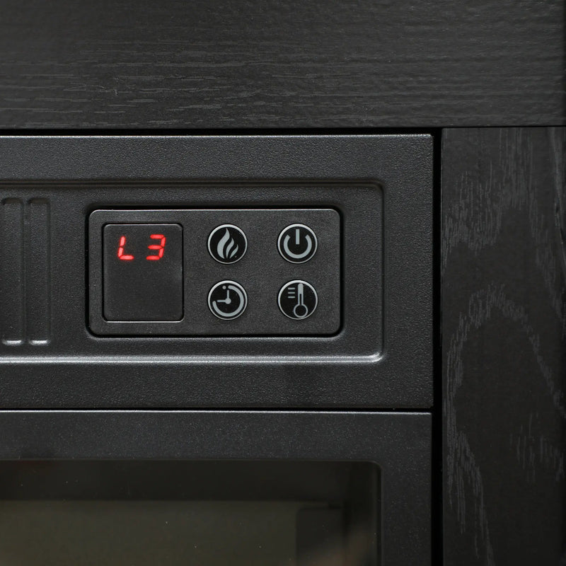 HOMCOM Electric Fireplace with Timer and Auto Shutoff
