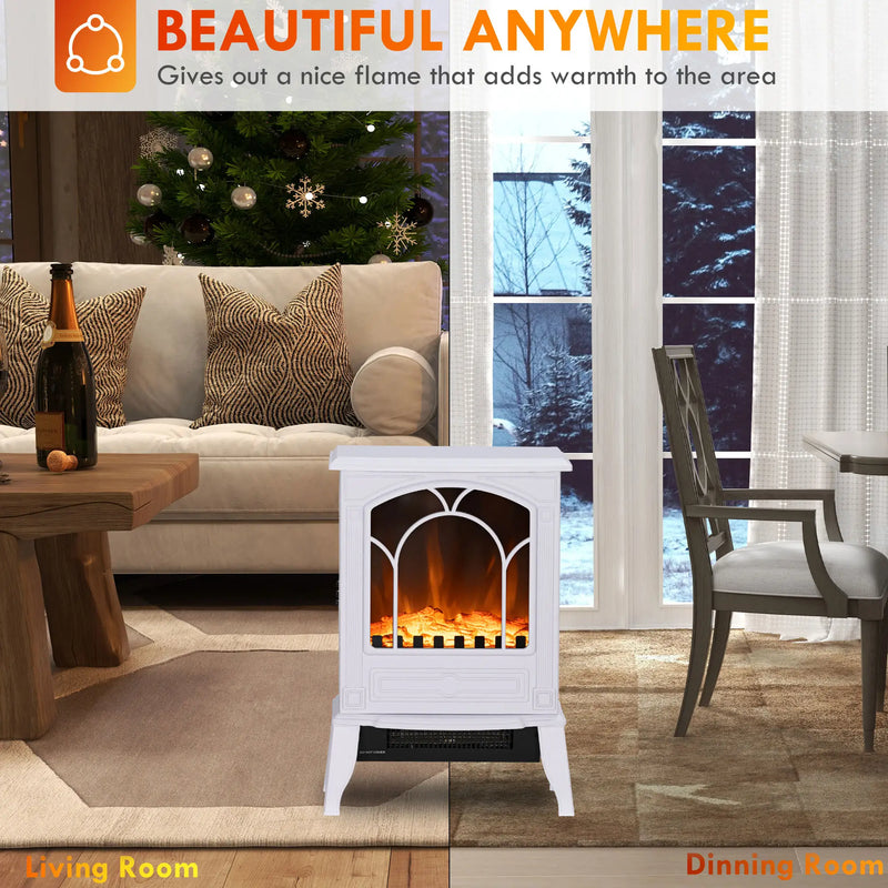 HOMCOM electric stove heater for bedrooms and offices.