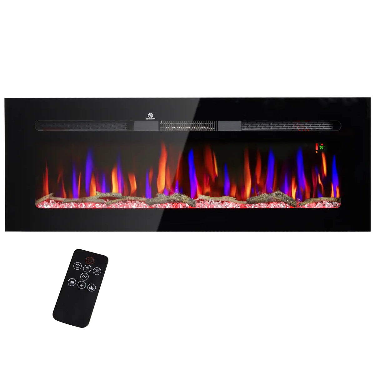 Energy-Efficient 1500W Electric Fireplace for Home Heating
