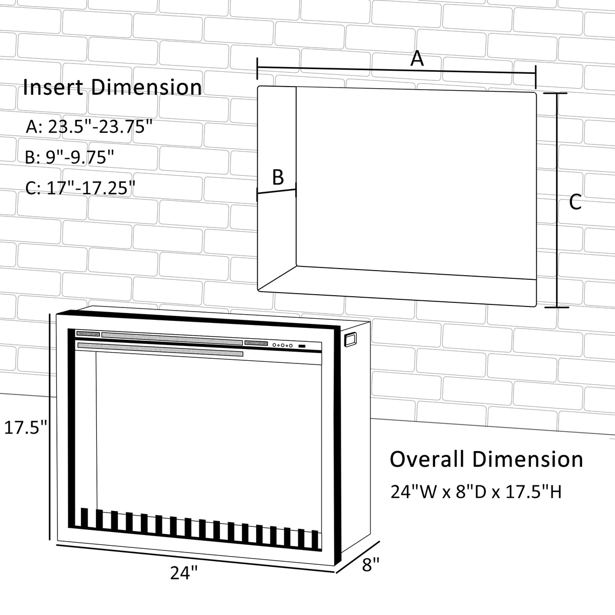 Energy-Efficient Electric Fireplace Insert