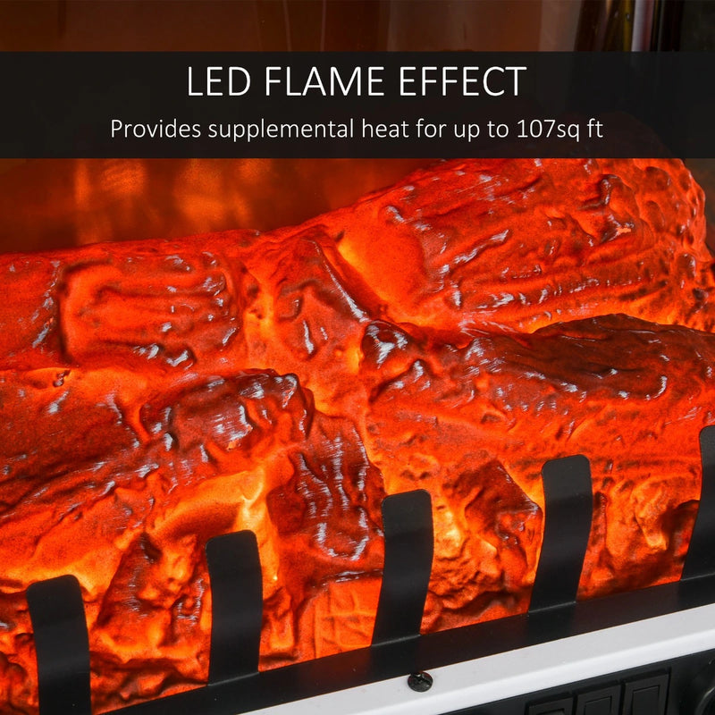 Front View of HOMCOM 23" Electric Fireplace Heater
