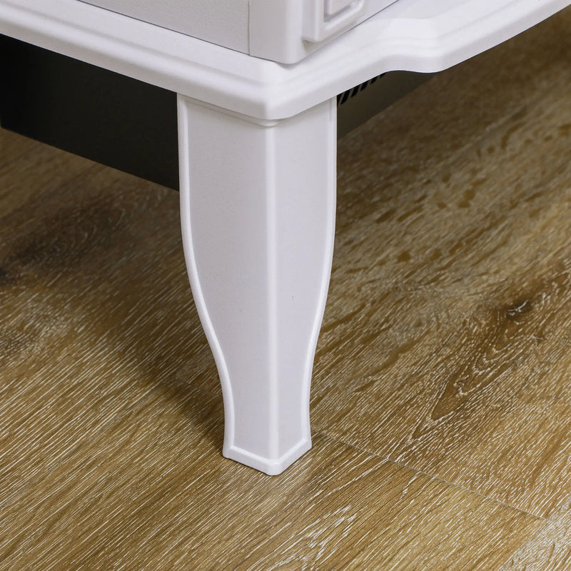 Cool-to-touch top of HOMCOM fireplace stove for added safety.