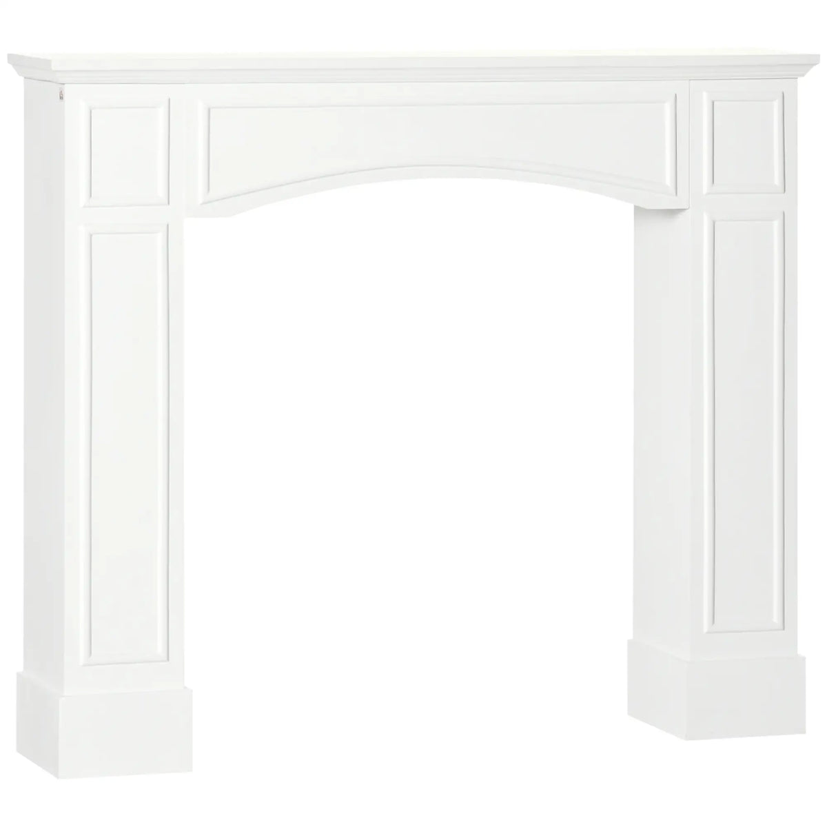 HOMCOM Modern Fireplace Mantel in White for Electric Fireplaces