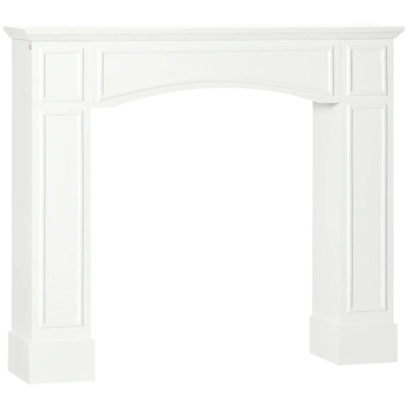 HOMCOM Modern Fireplace Mantel in White for Electric Fireplaces