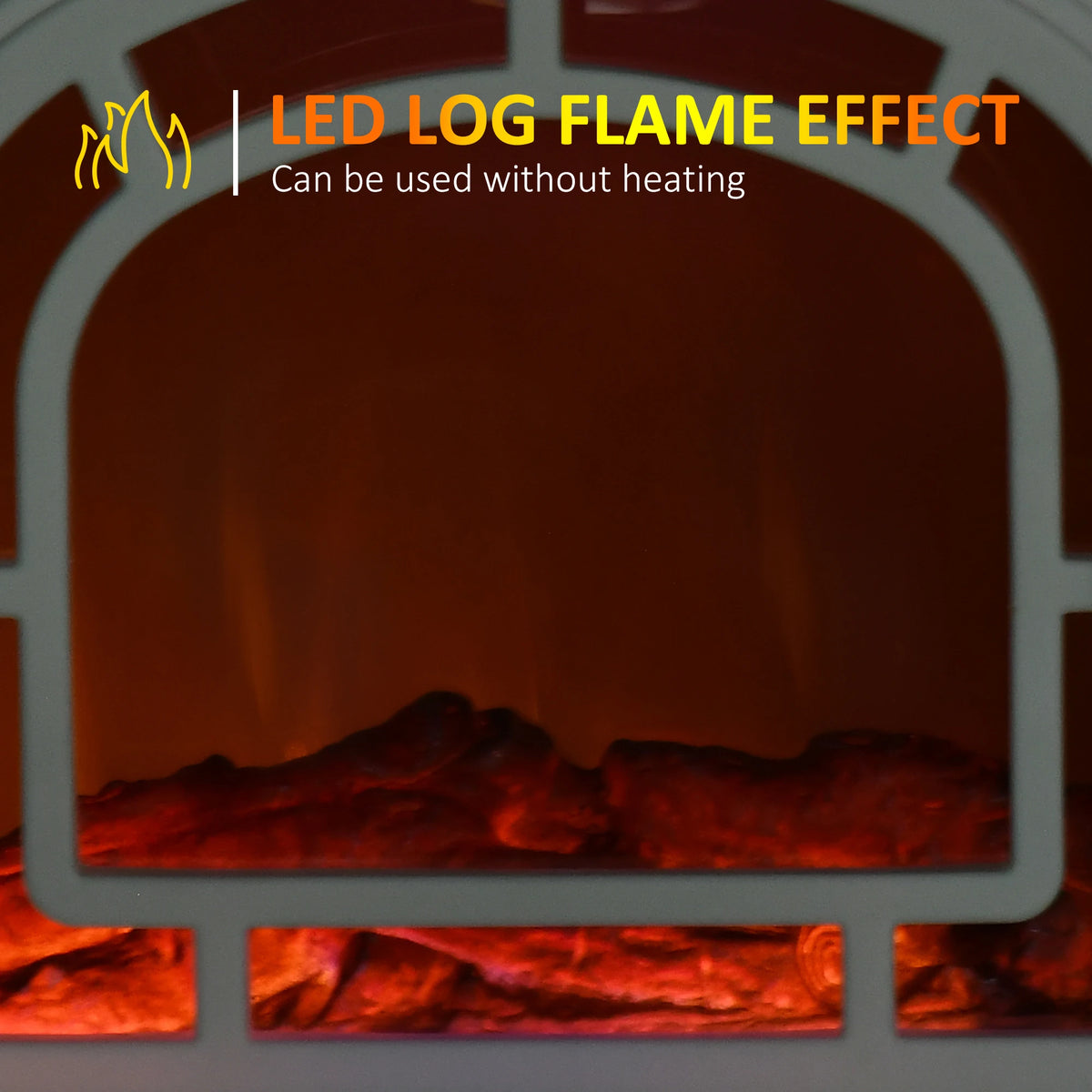 Compact and Stylish HOMCOM Electric Fireplace for Small Spaces