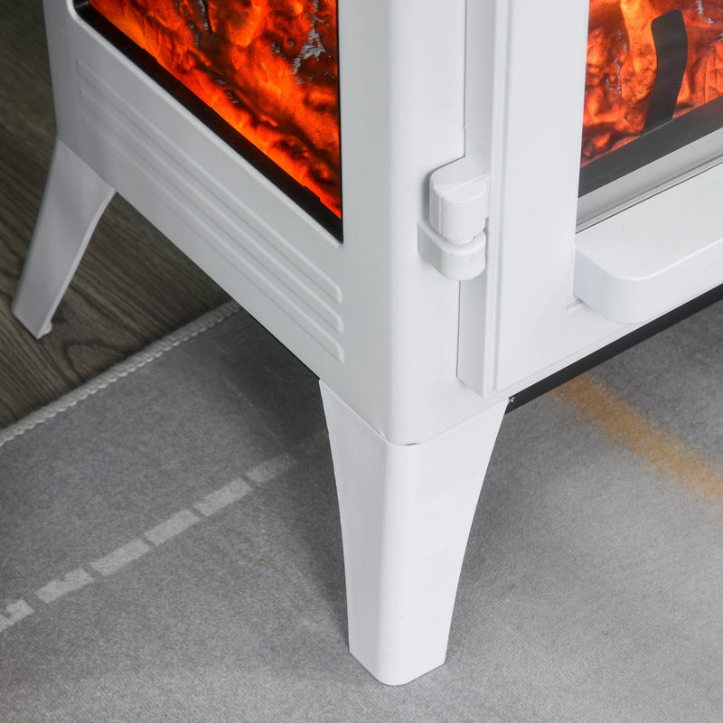 Close-Up of HOMCOM Fireplace Heater Flames