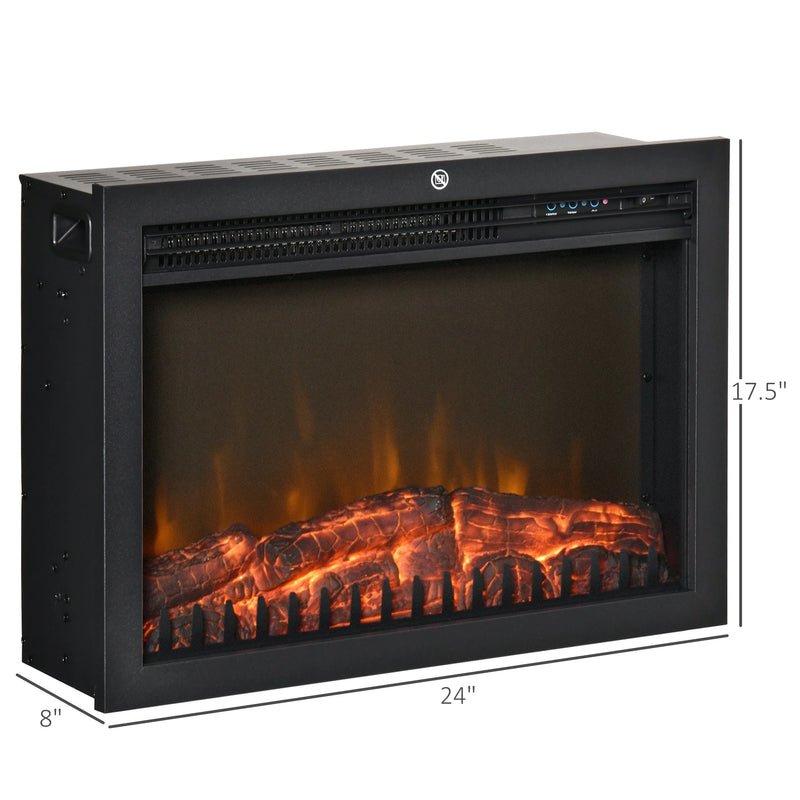 Wall-Mountable Electric Fireplace Insert