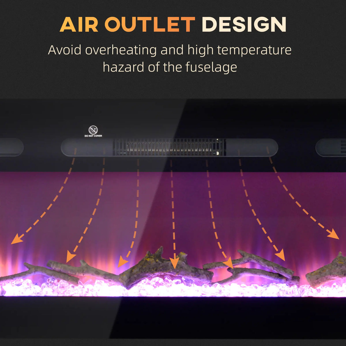  Home decor electric fireplace heater for living rooms