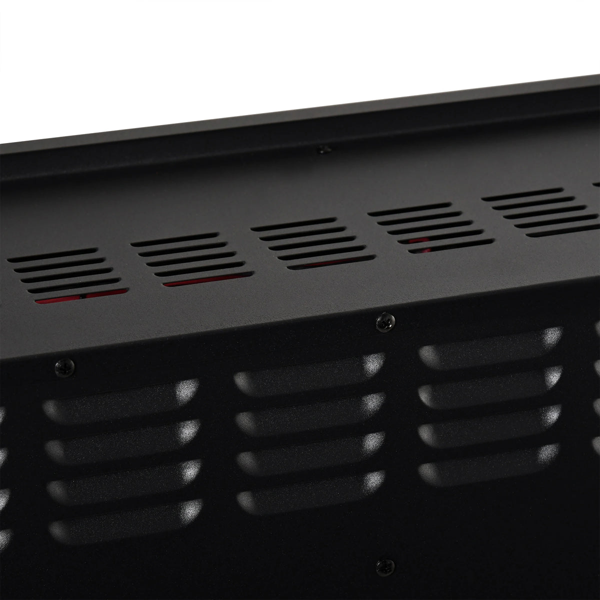 Space-efficient electric fireplace insert for home or office