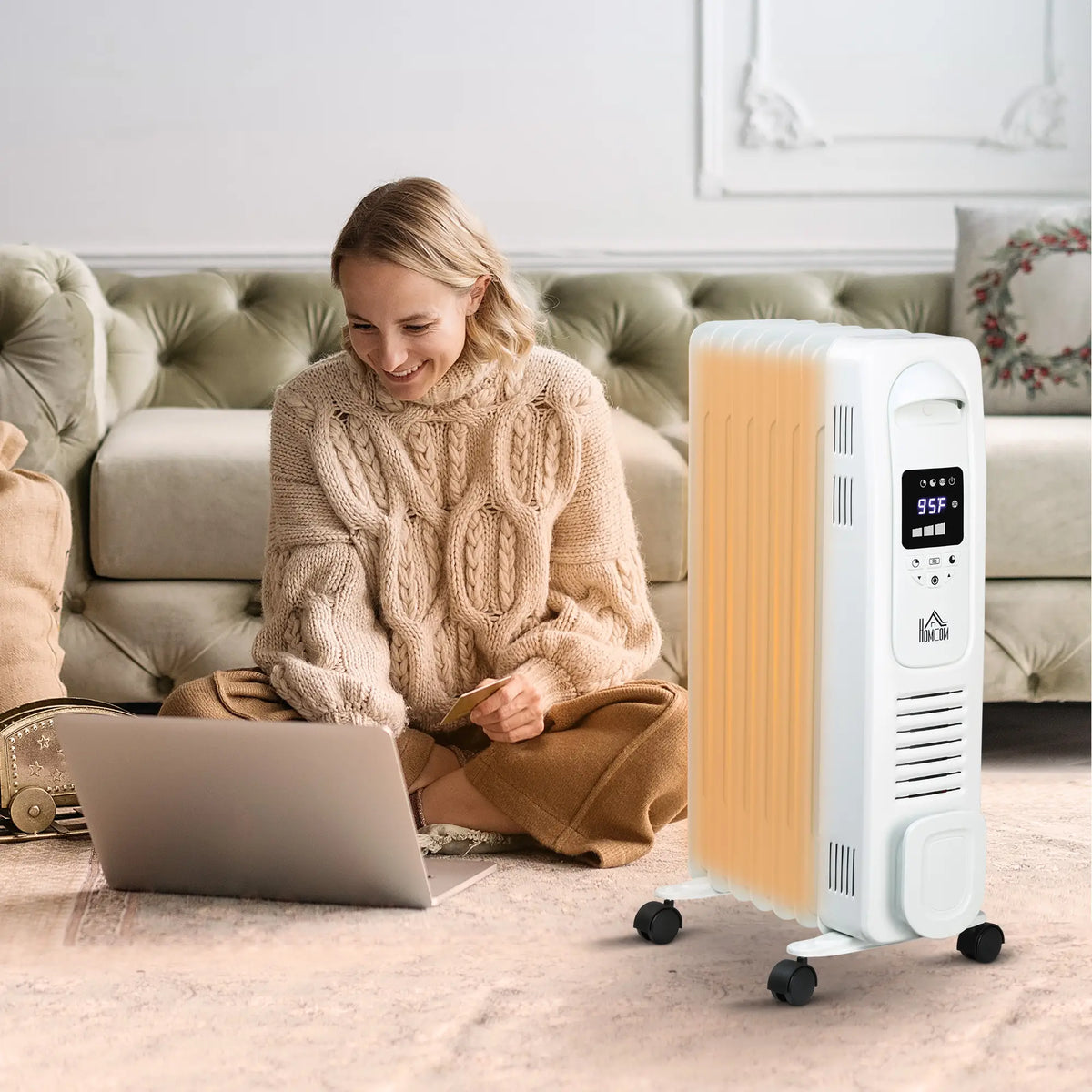 Indoor Electric Heater, 1500W, Energy Efficient
