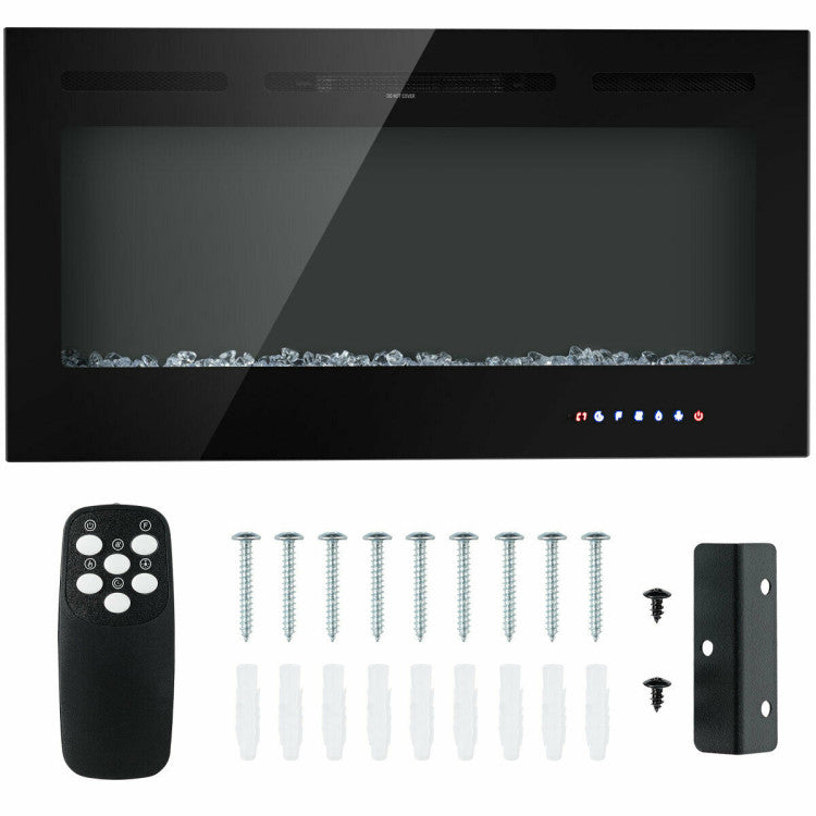 Infrared electric fireplace wall mounted with humid warmth