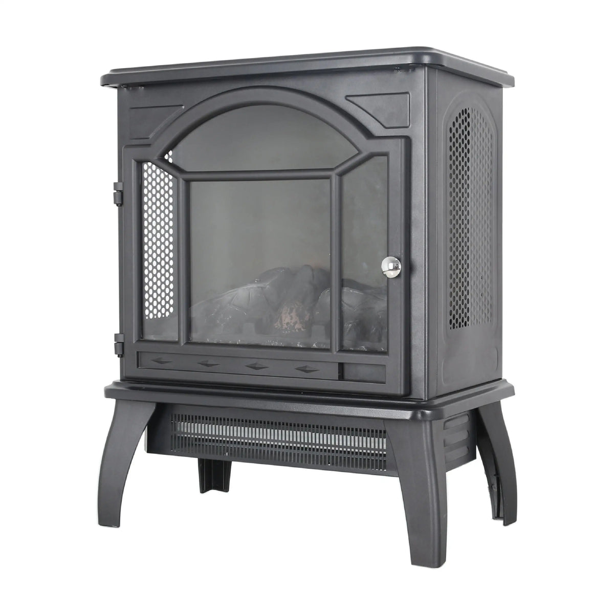 Infrared quartz fireplace stove with adjustable temperature