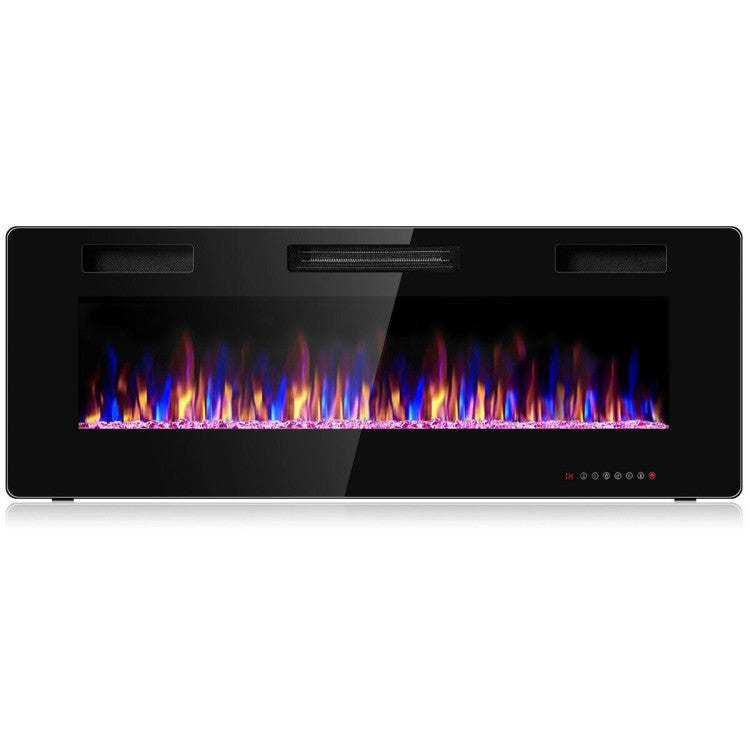 LED flame fireplace with adjustable speed