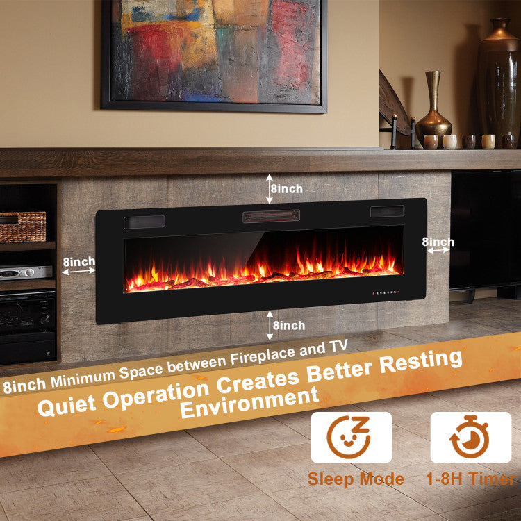 Living Room Wall Mounted Electric Fireplace Decor