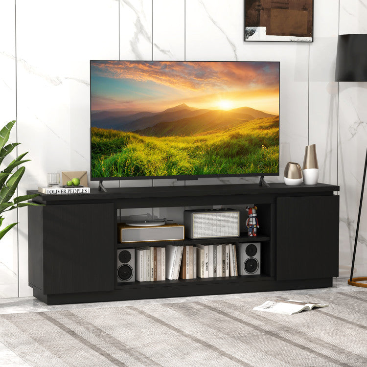 Media cabinet with optional fireplace insert design