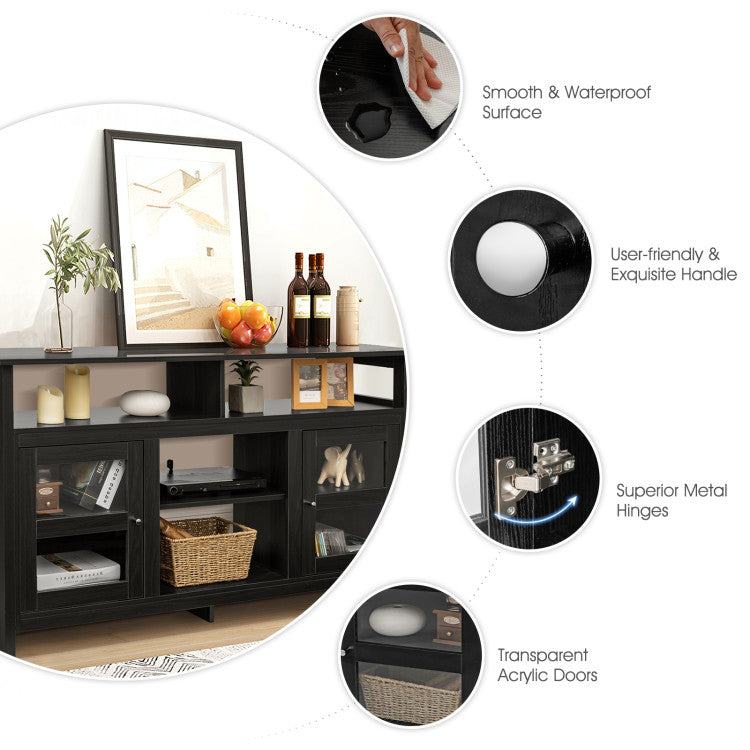 Media Cabinet for Flat Screen TV and Fireplace