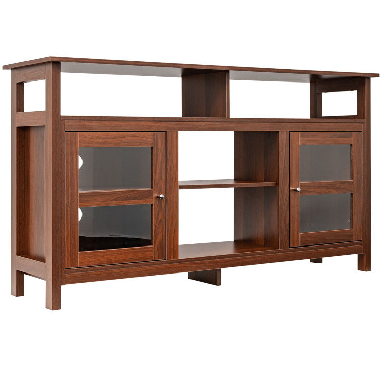 Media Center TV Stand with Cable Management Holes