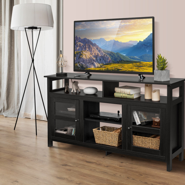 Media Console with Acrylic Doors for 65 Inch TV