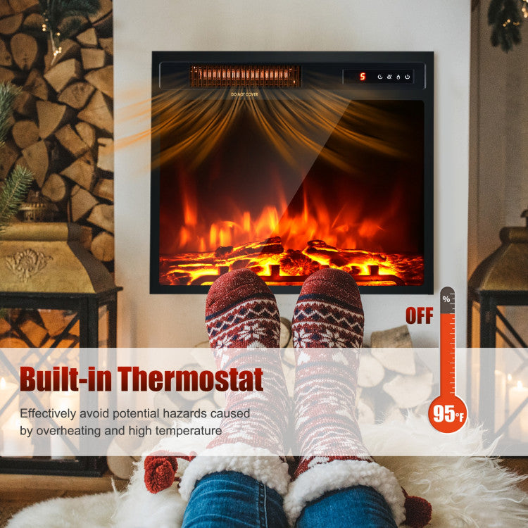 Modern Compact Electric Fireplace Design