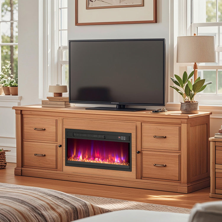 modern 30 inch electric fireplace insert design