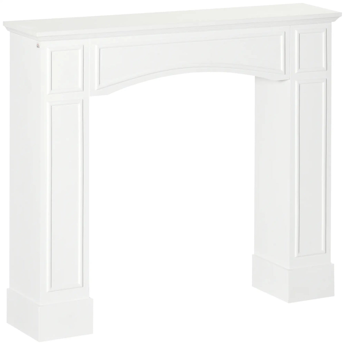 Modern White Wood Fireplace Mantel with Stylish Finish