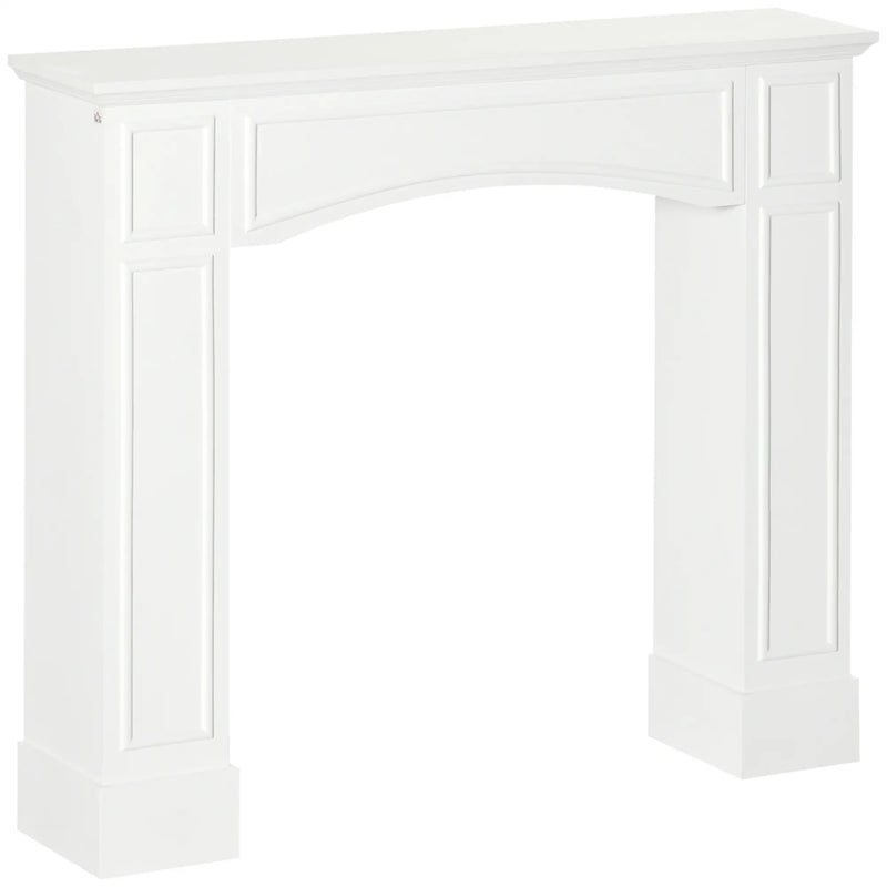 Modern White Wood Fireplace Mantel with Stylish Finish