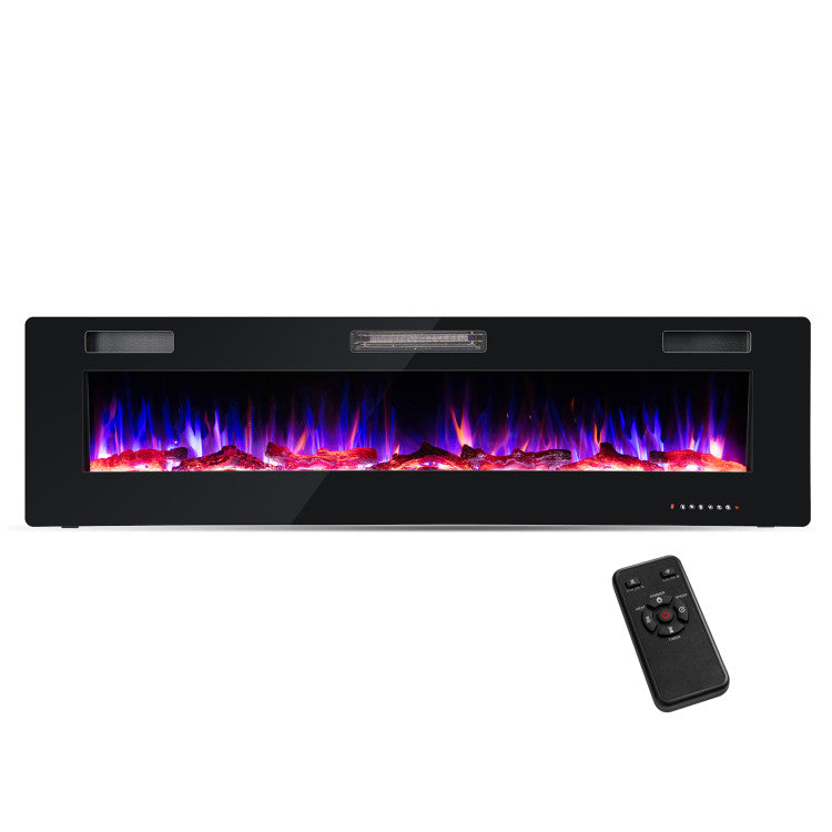 Modern Ultra-Slim Wall Mounted Electric Fireplace