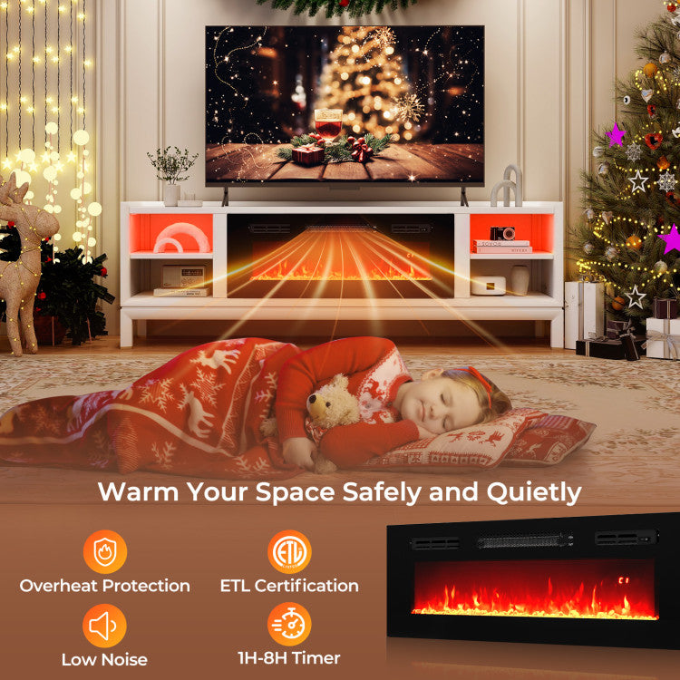 Multi-Color LED Electric Fireplace Insert