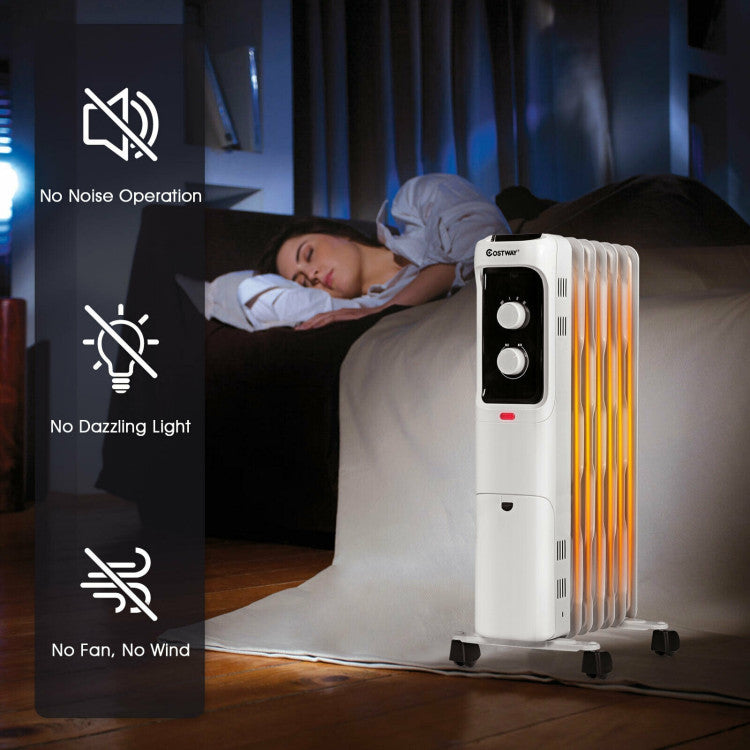 Office heater with ergonomic handle for easy transport