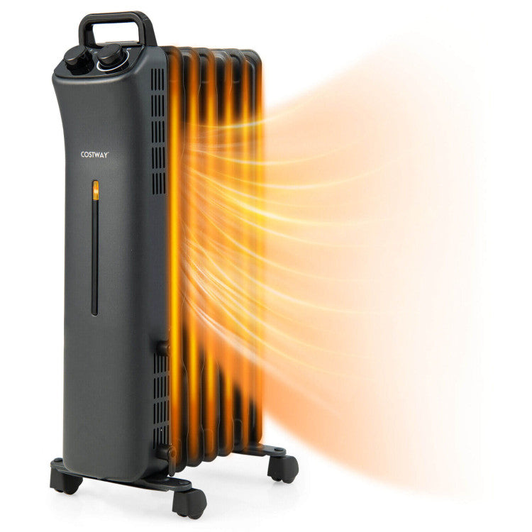 1500W oil filled radiator heater for large rooms
