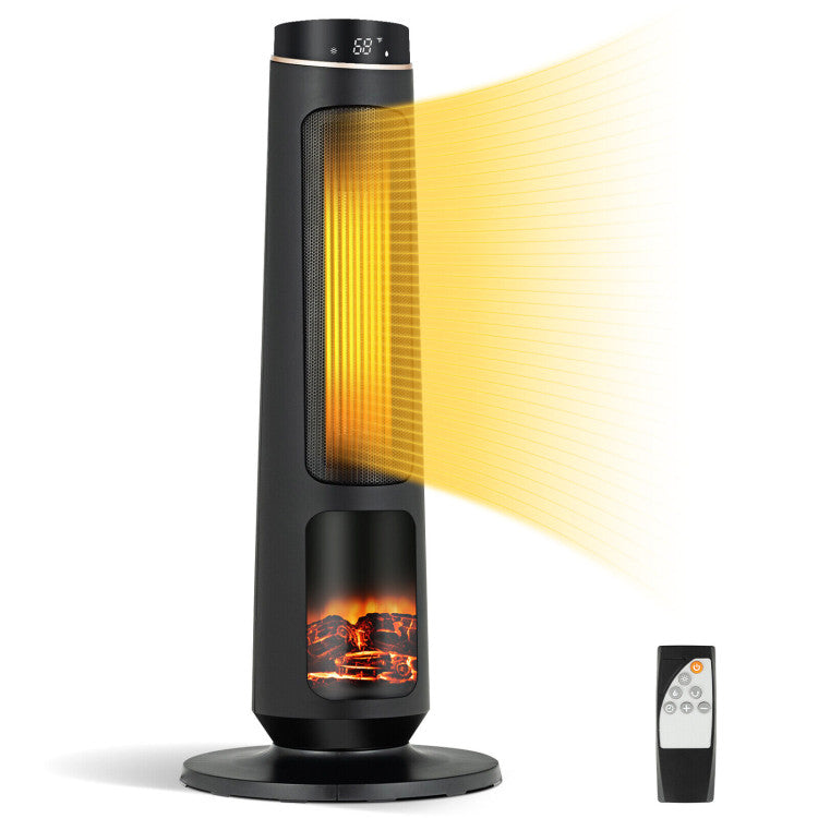 Oscillating ceramic space heater ideal for indoor use